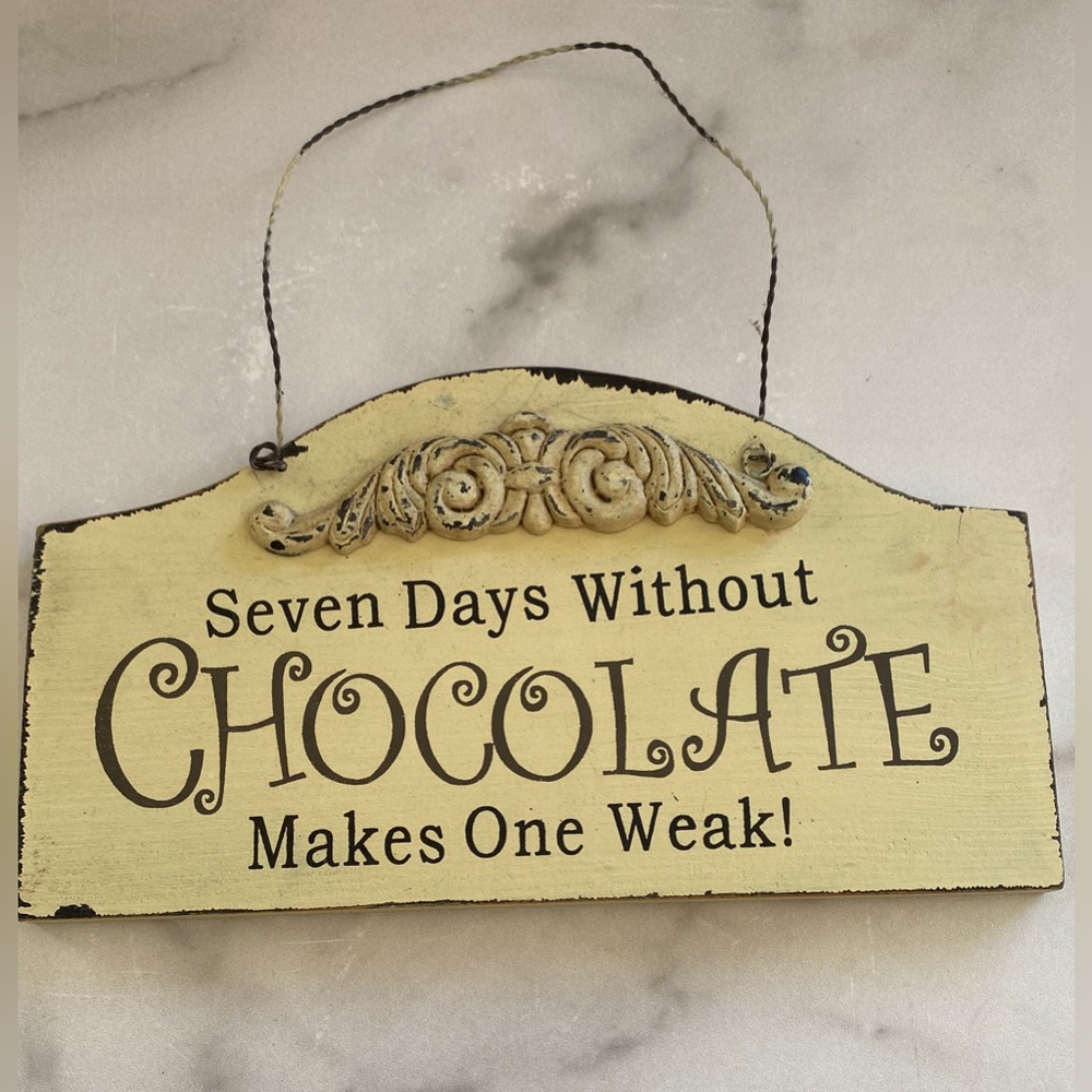Vintage style wall decor chocolate